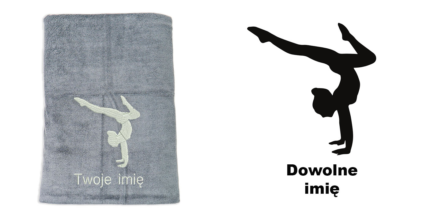 ręcznik szybkoschnący z mikrofibry dla gimnastyczki